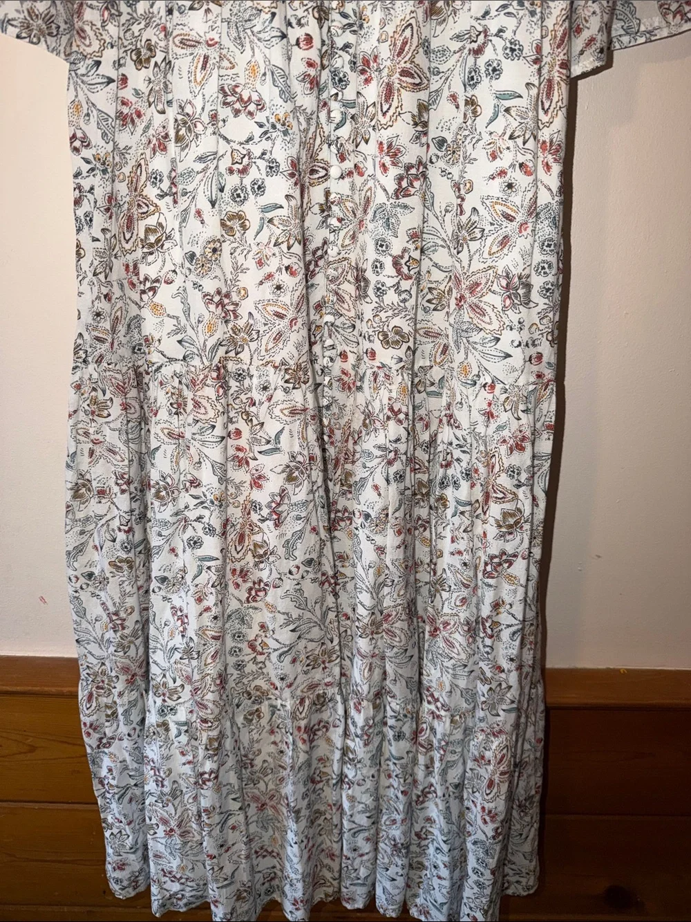 Sezane Bonnie Botanic Garden Floral Maxi Dress Size XS - Picture 4 of 7